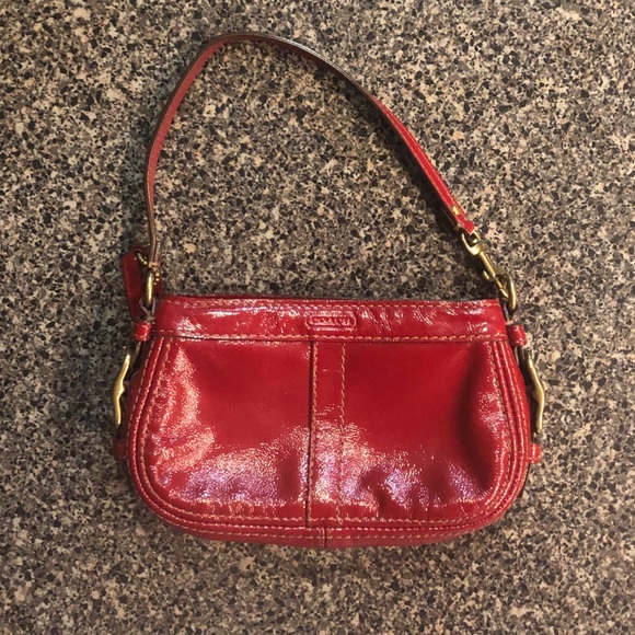 Coach Handbags - COACH Mini Red Clutch Bag